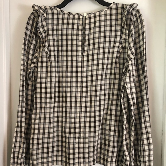 Women’s NWT LOFT Plaid Blouse Size Small - Picture 7 of 8